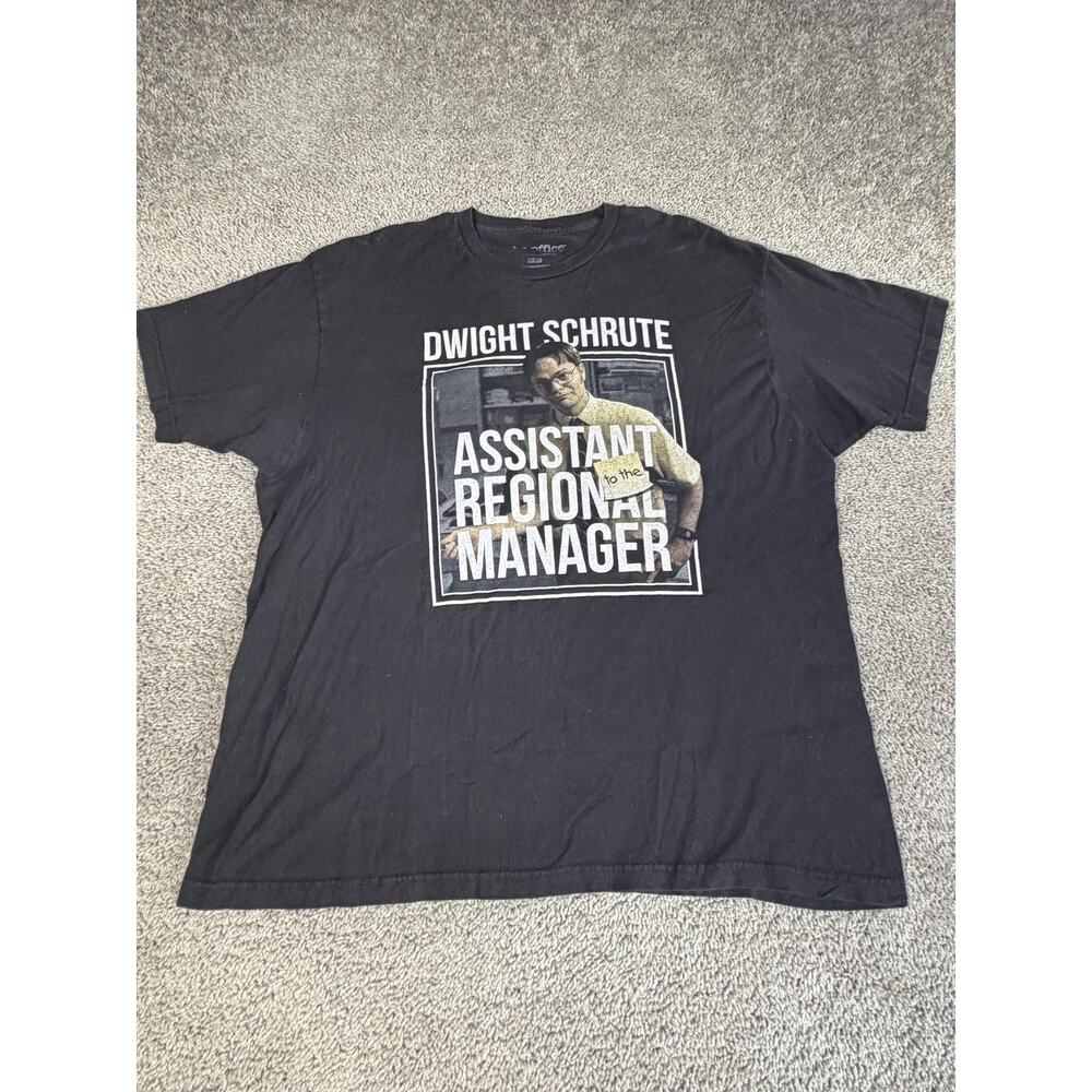 The Office Shirt Mens 2XL Black Dwight Schrute Assistant Regional Manager
